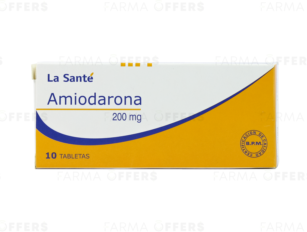 AMIODARONA TABL 200MG, 1 de 10