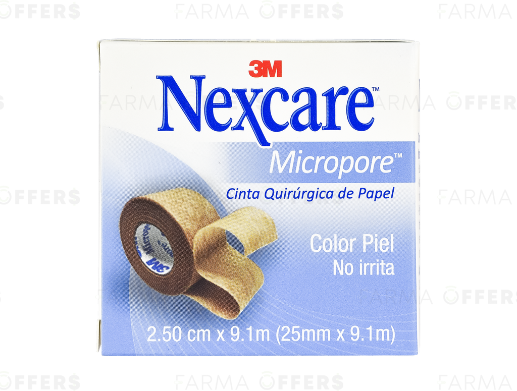 NEXCARE MICROPORE PIEL 2.5CM