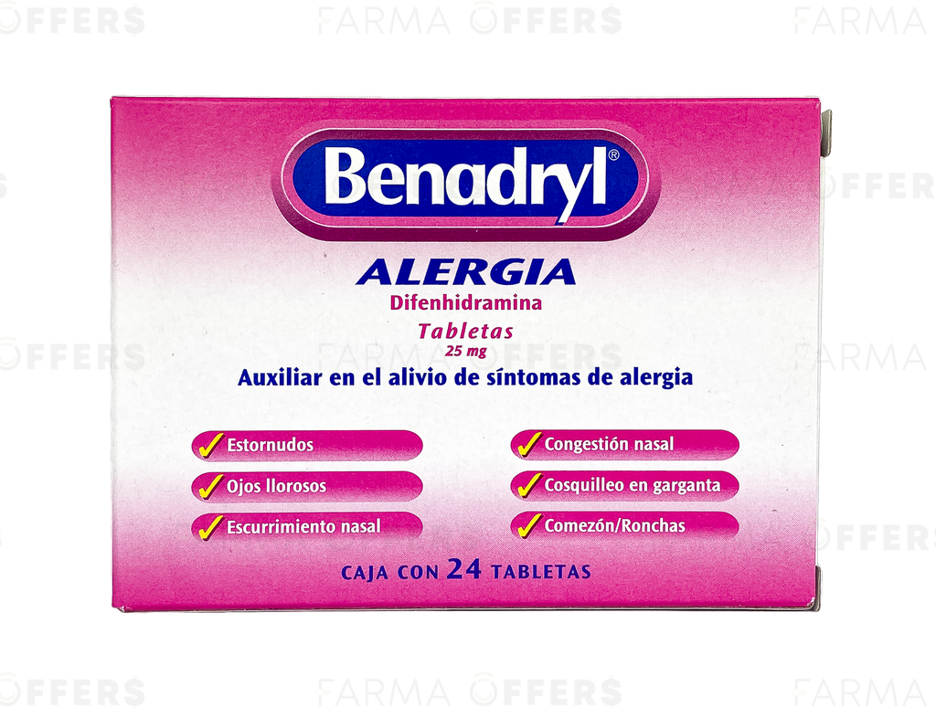 BENADRYL ULTRA 25MG, 1 de 24