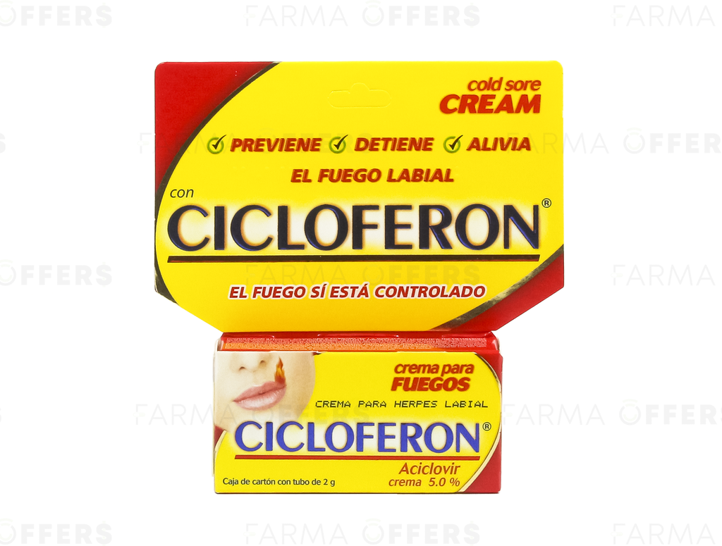 CICLOFERON CREMA 50mg 2G x 1 /G