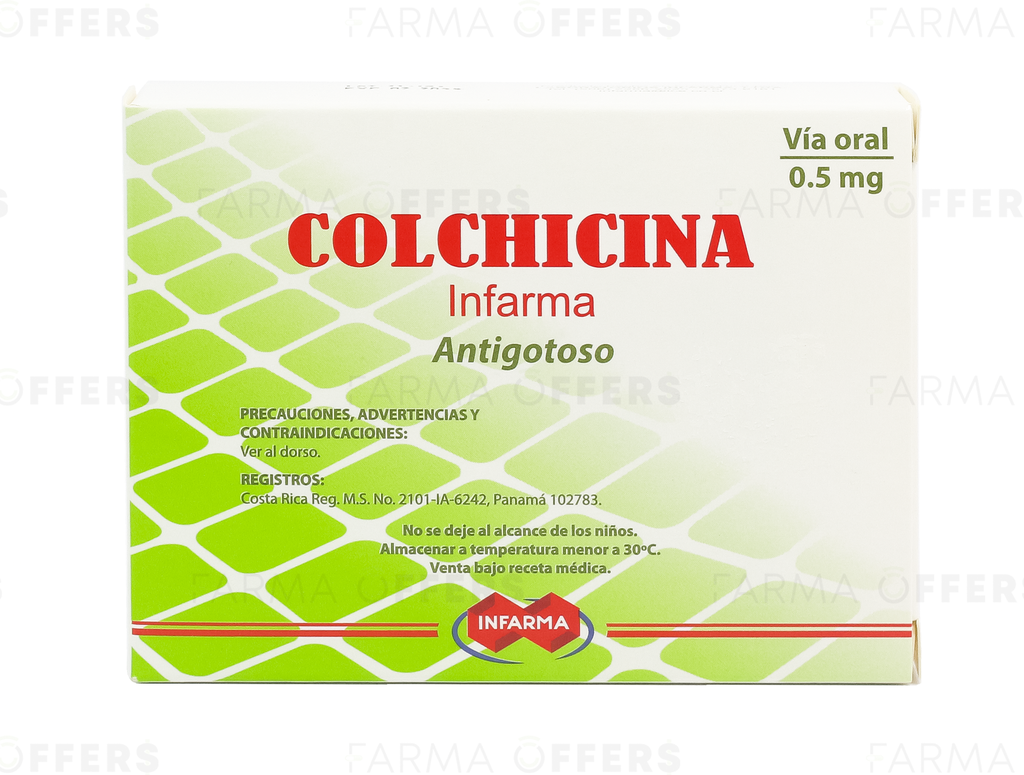 COLCHICINA TABL 0.50MG, 1 de 30
