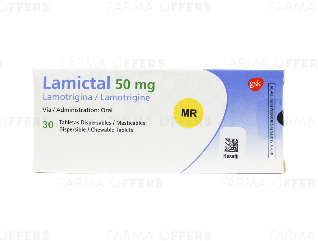 LAMICTAL TABL 50mg, 1 de 30