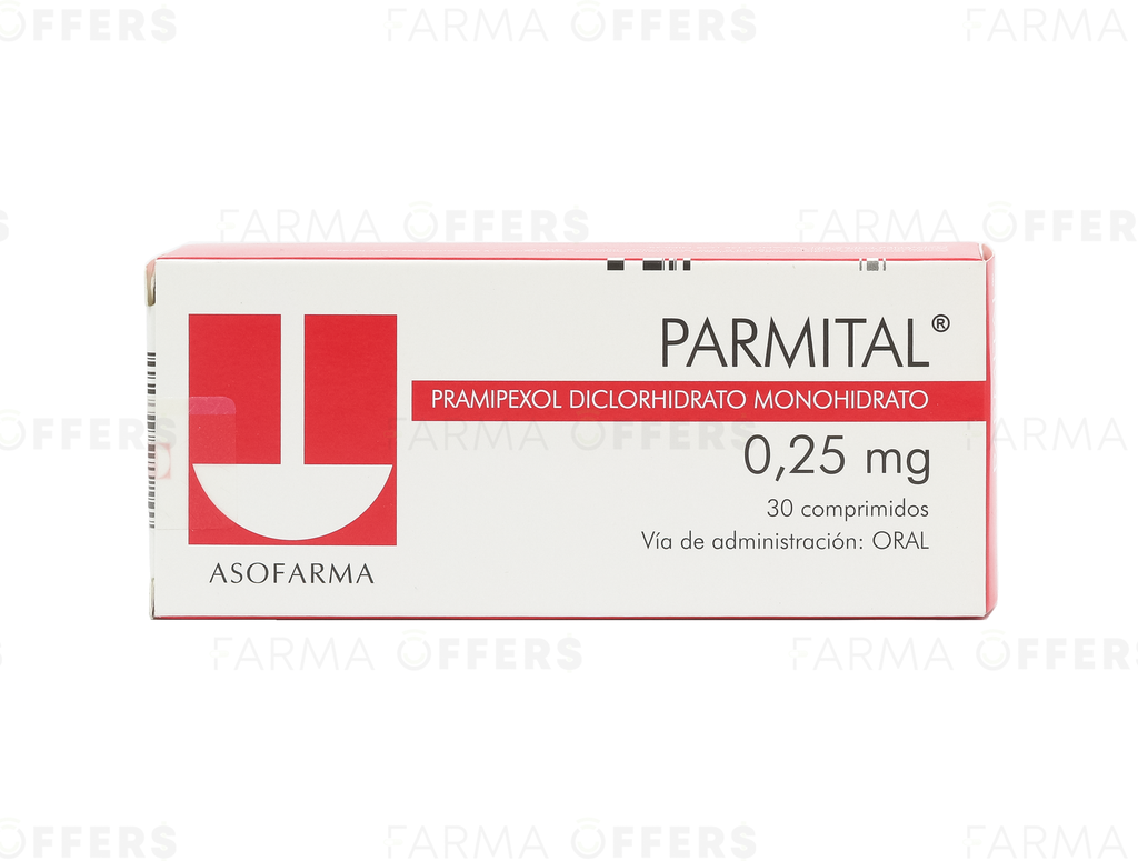 PARMITAL TABL 0.25MG, 1 de 30