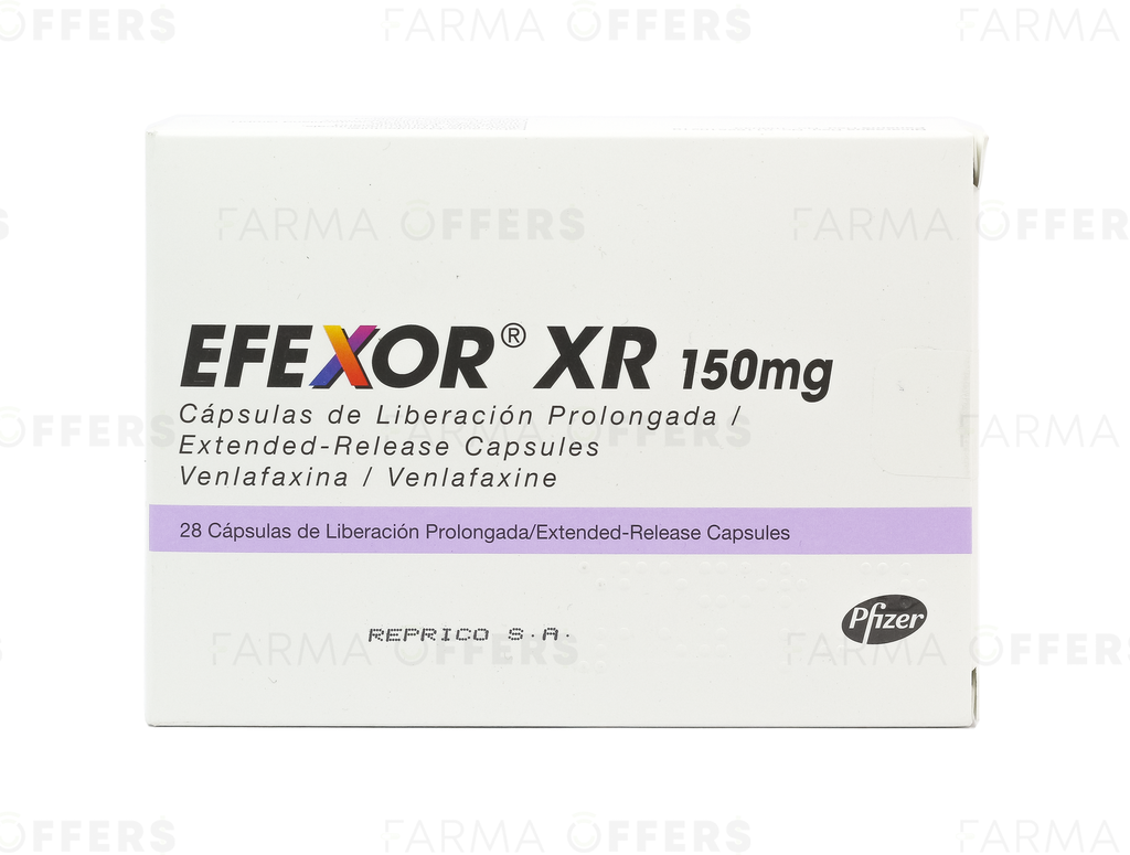 EFEXOR-XR CAPS L.P. 150MG, 1 de 28