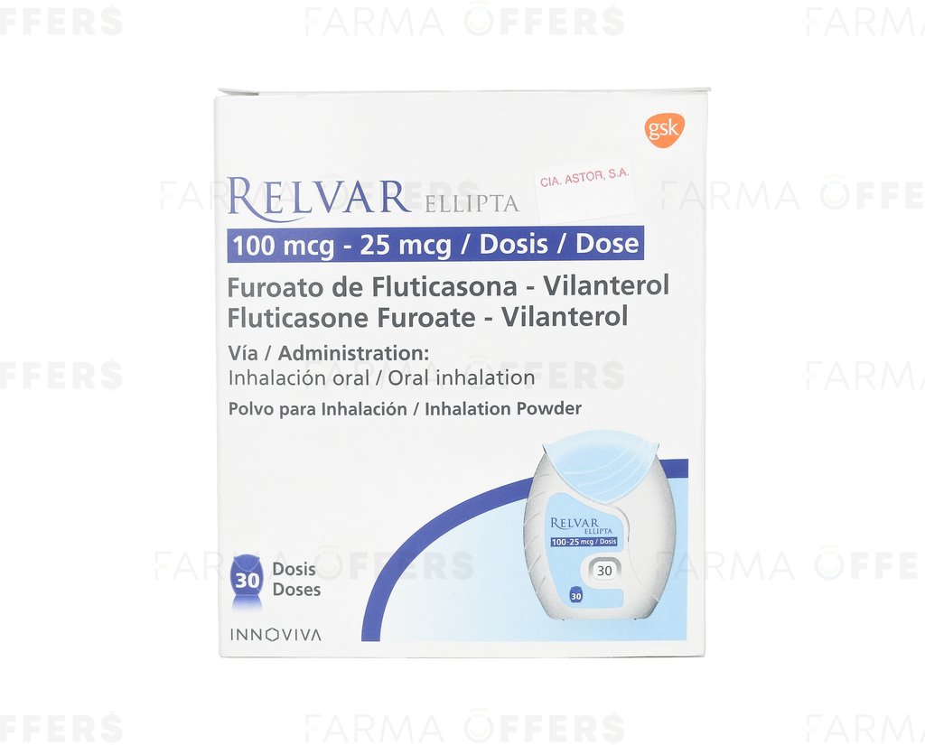 RELVAR ELLIPTA PO 100Y 25Y x 30