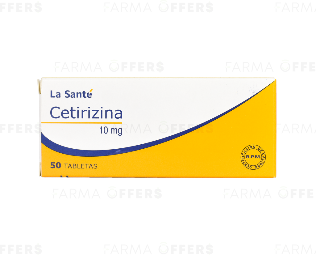 CETIRIZINA-LST TABL 10mg, 1 de 50