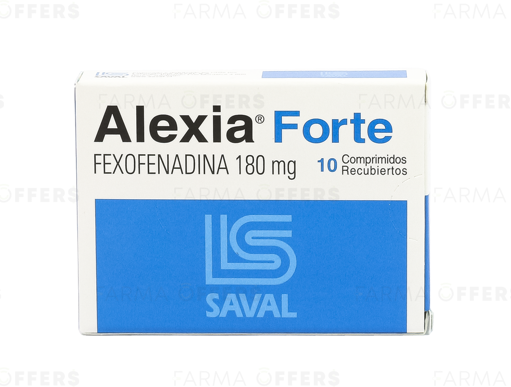 ALEXIA FORTE TABL RECUBIE 180MG, 1 de 10