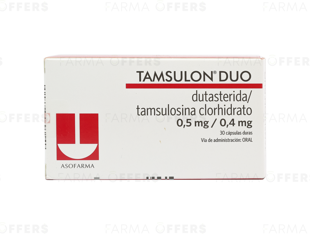 TAMSULON DUO CAPS L.P. 0.50/0.40MG, 1 de 30