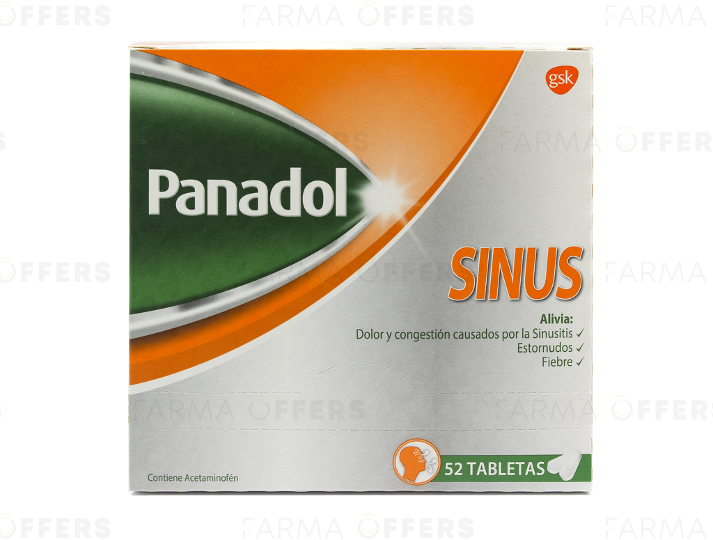 PANADOL C&amp;F  SINUS, 2 de 52