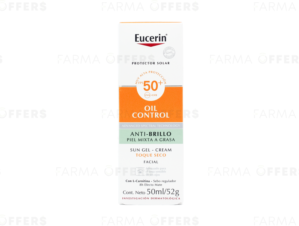 EUCERIN SUN GEL - CRE. OIL SPF 50+50ML