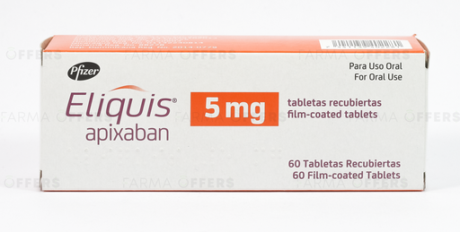 ELIQUIS TABL RECUBIE 5.00MG, 1 de 60