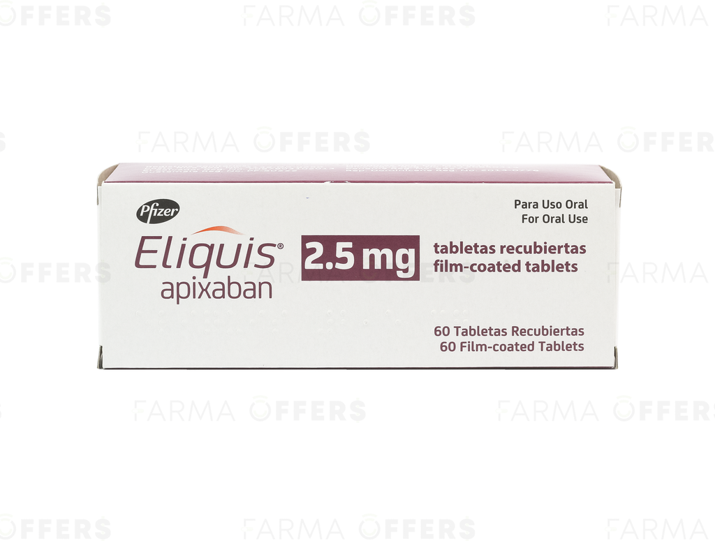 ELIQUIS TABL RECUBIE 2.50MG, 1 de 60