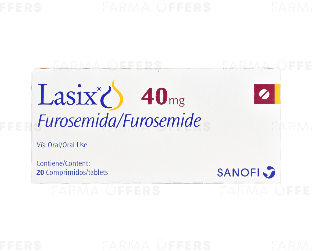 LASIX TABL 40mg, 1 de 20