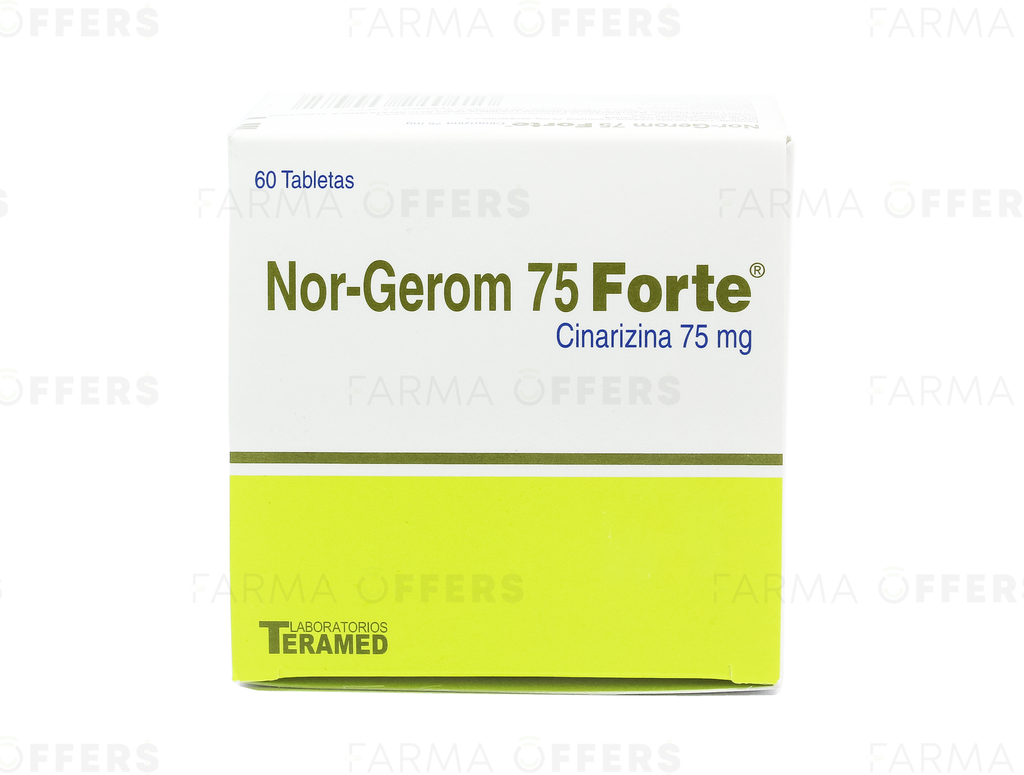 NOR-GEROM TABLECAPS 75mg, 1 de 60 FORT