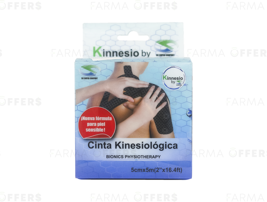 CINTA KINESIOLOGICA CELESTE