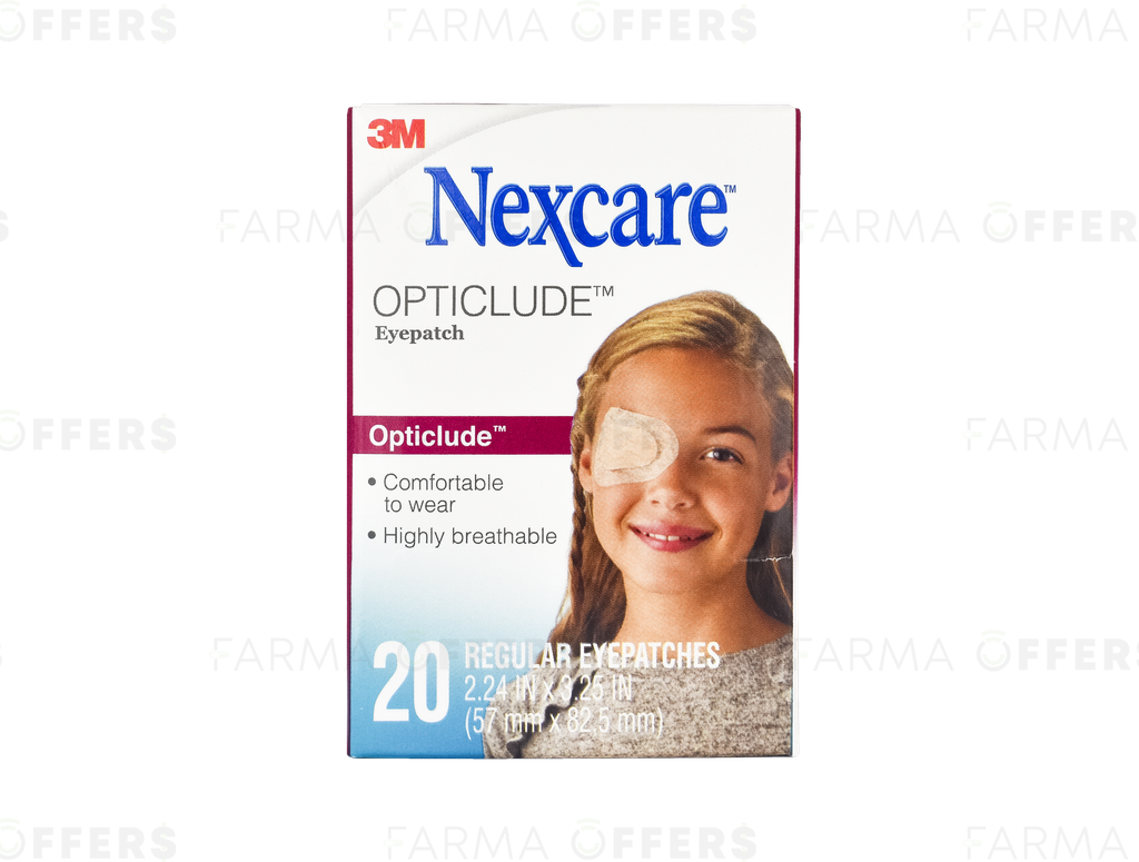 NEXCARE PARCHE OJOS REGULAR X20 UNIDADES