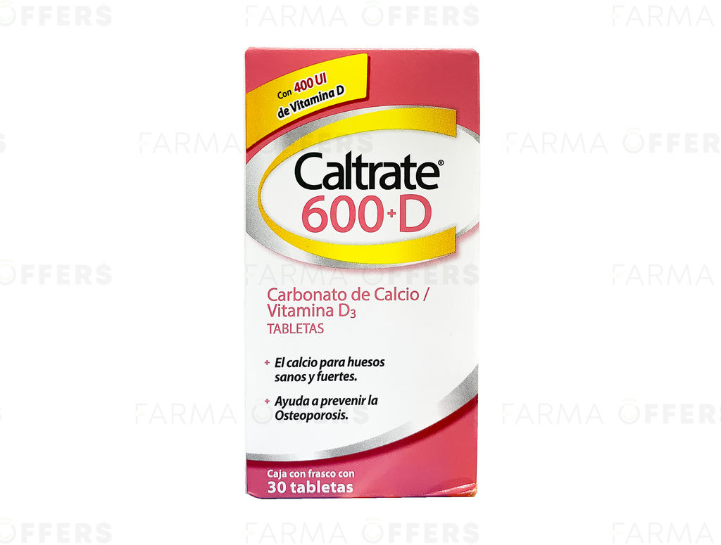 CALTRATE 600+D (400UI) TAB X30
