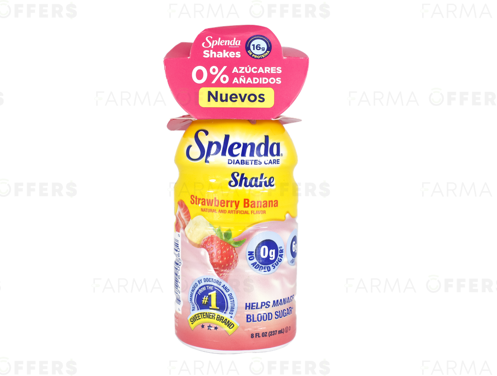 SPLENDA SHAKES FRESA-BANANA