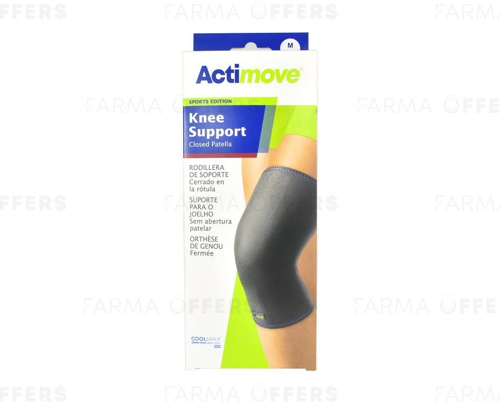ACTIMOVE SOPORTE DE RODILLA ROULA CERRADA NEGRO M