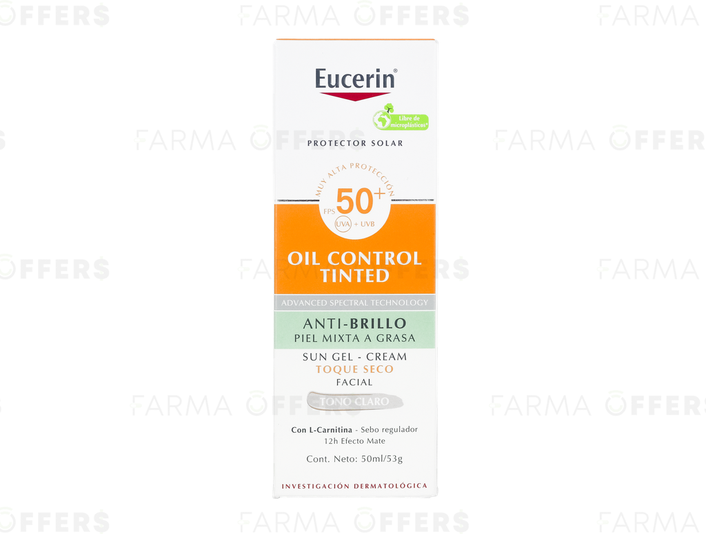 EUCERIN DERMO PURE OIL CONTROL 50 ML TONO CLARO