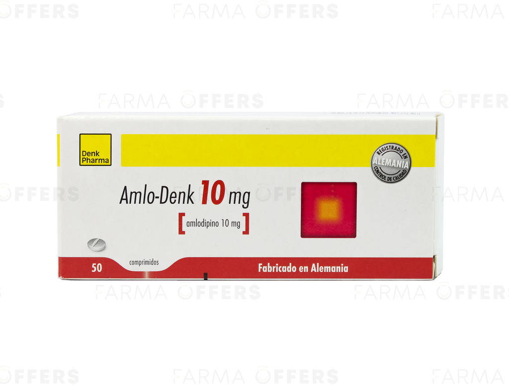 AMLODIPINO-DENK TABL 10mg, 1 de 50