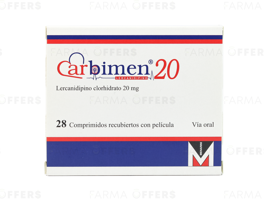 CARBIMEN TABL RECUBIE 20mg, 1 de 28