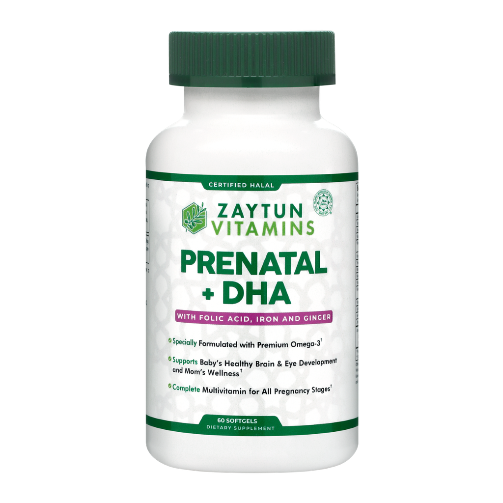 Halal Prenatal + DHA Multivitamin Softgels