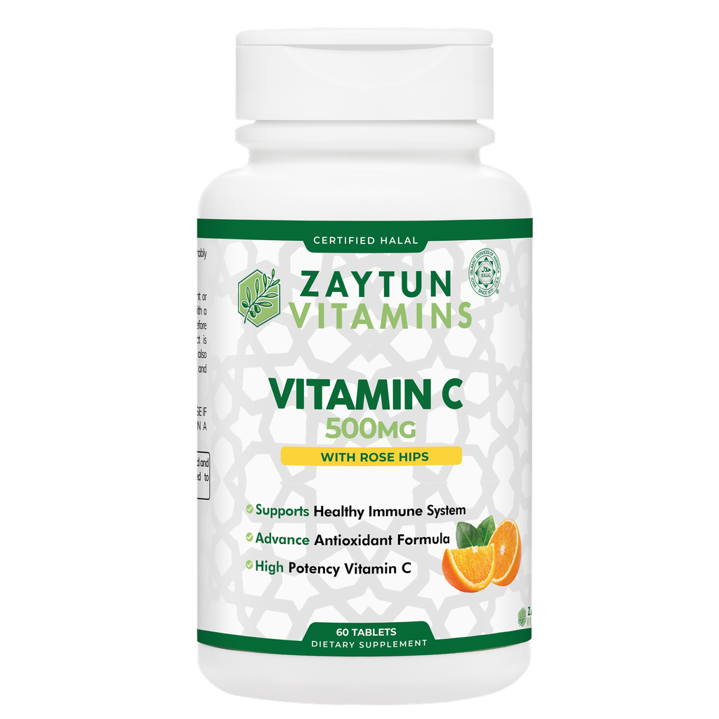 Halal Vitamin C 500mg Tablets