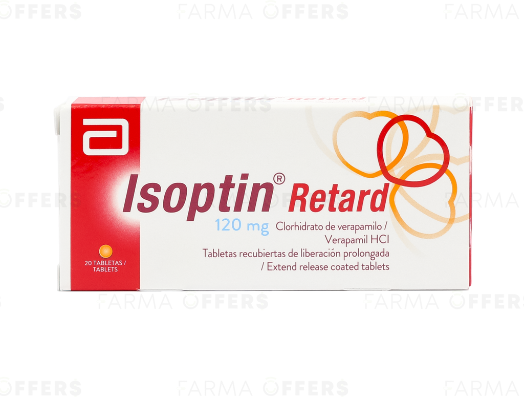 ISOPTIN TABL RET REC 120MG, 1 de 20