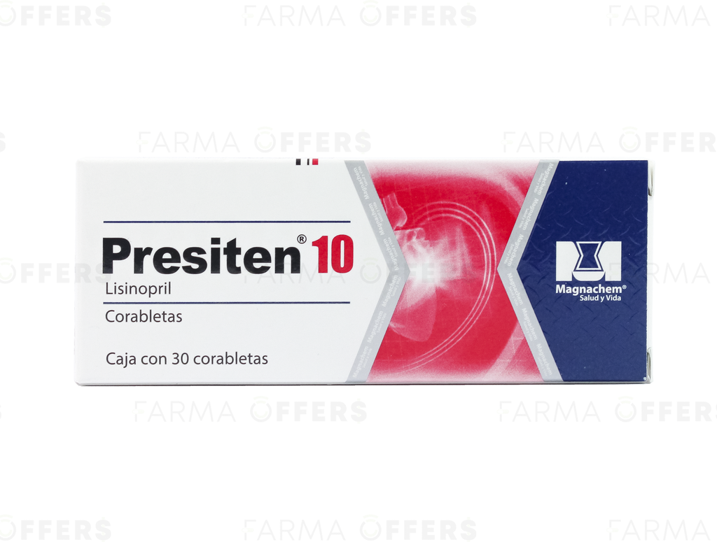 PRESITEN CORABLETA 10mg, 1 de 30