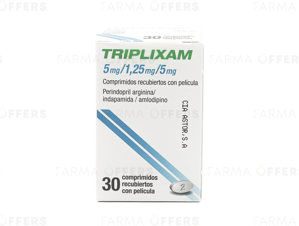 TRIPLIXAM TA.REC 5MG/ 1.25MG x 30 /5
