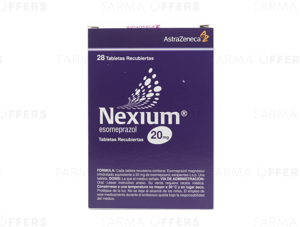 NEXIUM TABL RECUBIE 20mg, 1 de 28