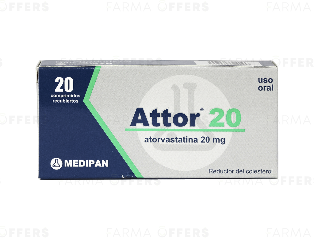 ATTOR TABL RECUBIE 20mg, 1 de 20