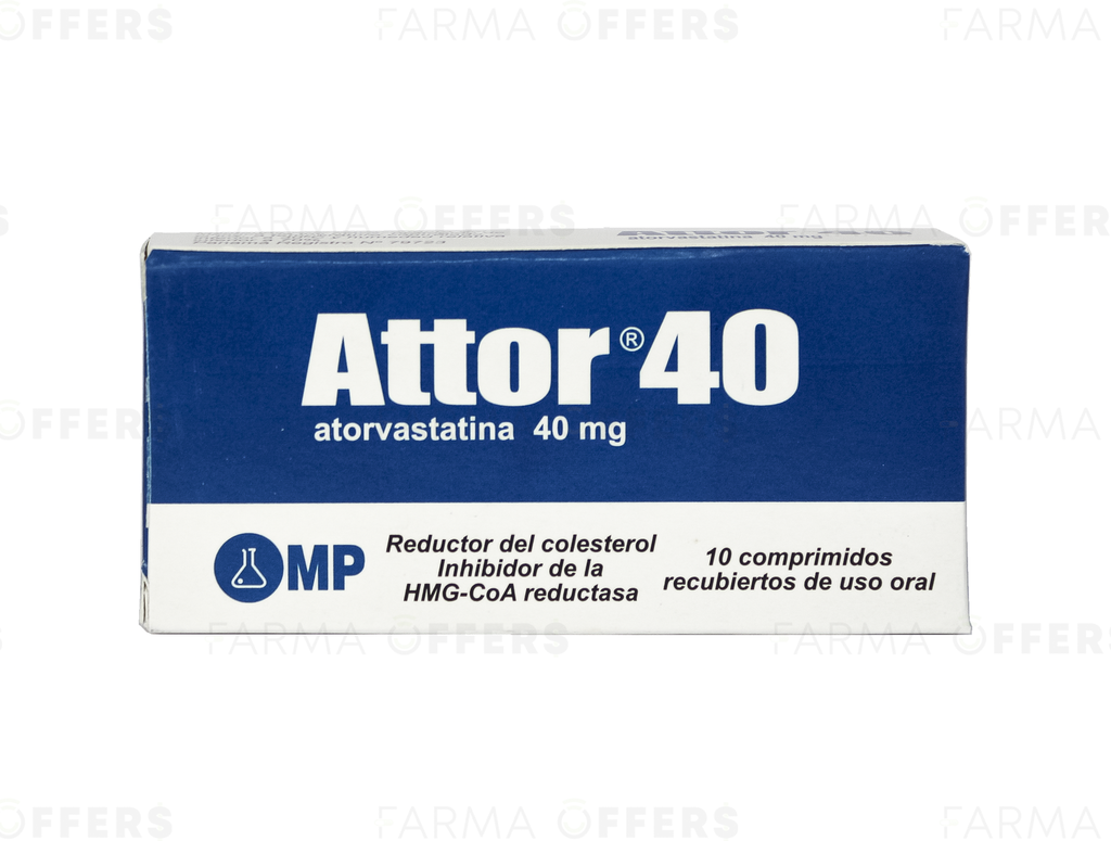 ATTOR TABL RECUBIE 40mg, 1 de 10