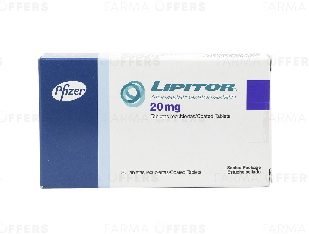 LIPITOR TABL RECUBIE 20mg, 1 de 30