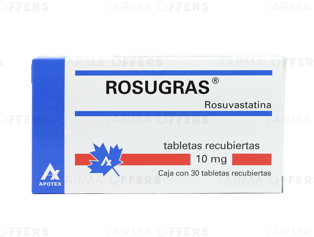 APO-ROSUGRAS TABL RECUBIE 10mg, 1 de 30