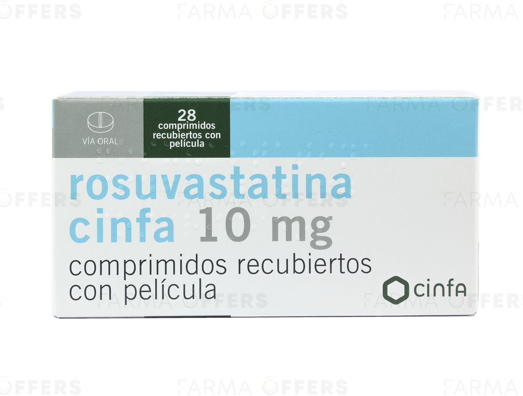 ROSUVASTATINA CIN TABL 10mg, 1 de 28