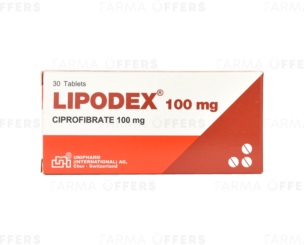 LIPODEX TABL 100MG, 1 de 30