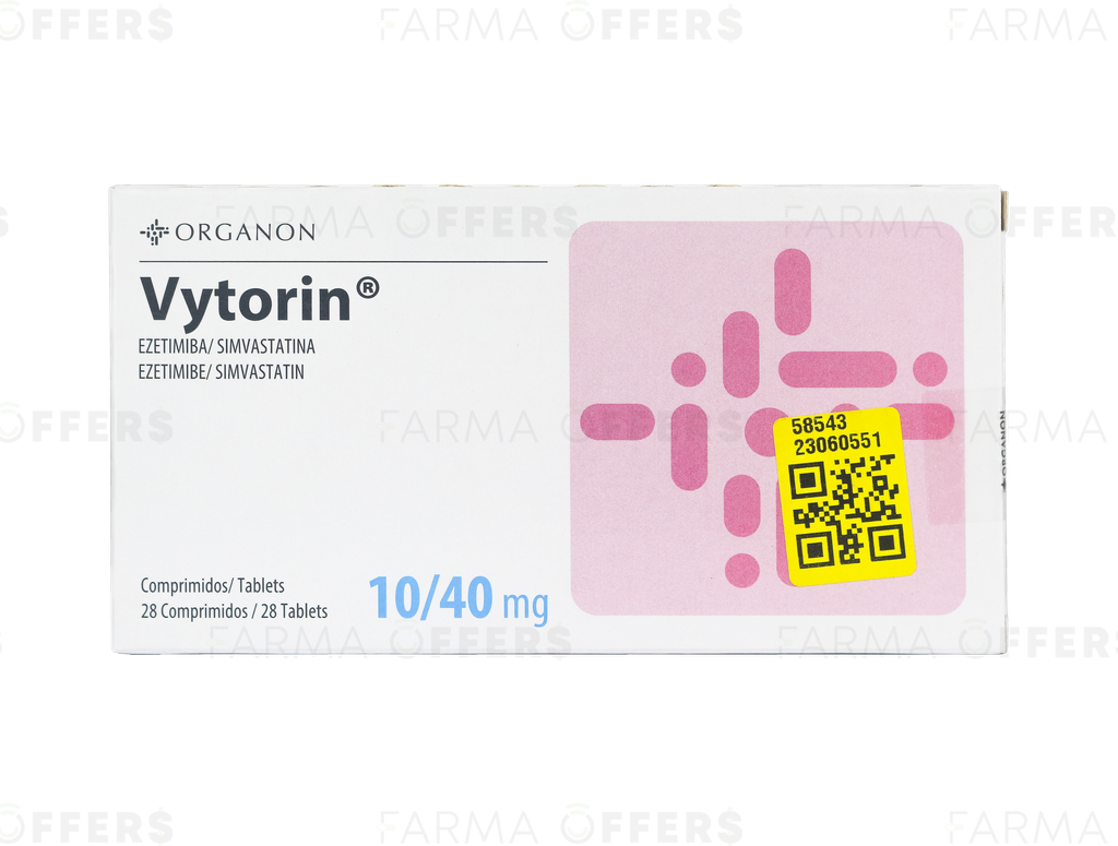 VYTORIN TABL 40mg/10, 1 de 28 