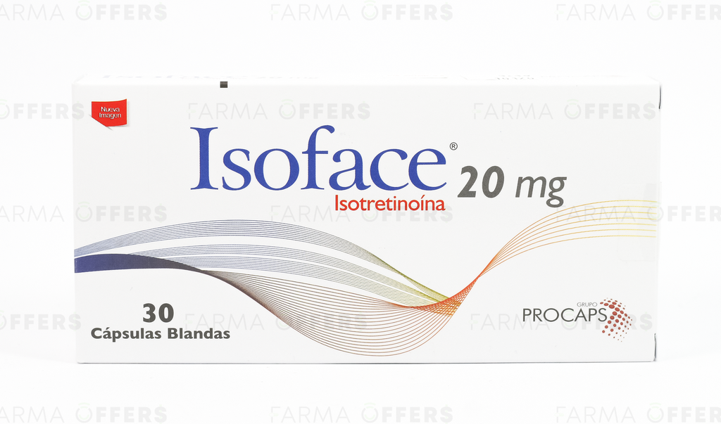 ISOFACE CAPS 20mg, 1 de 30