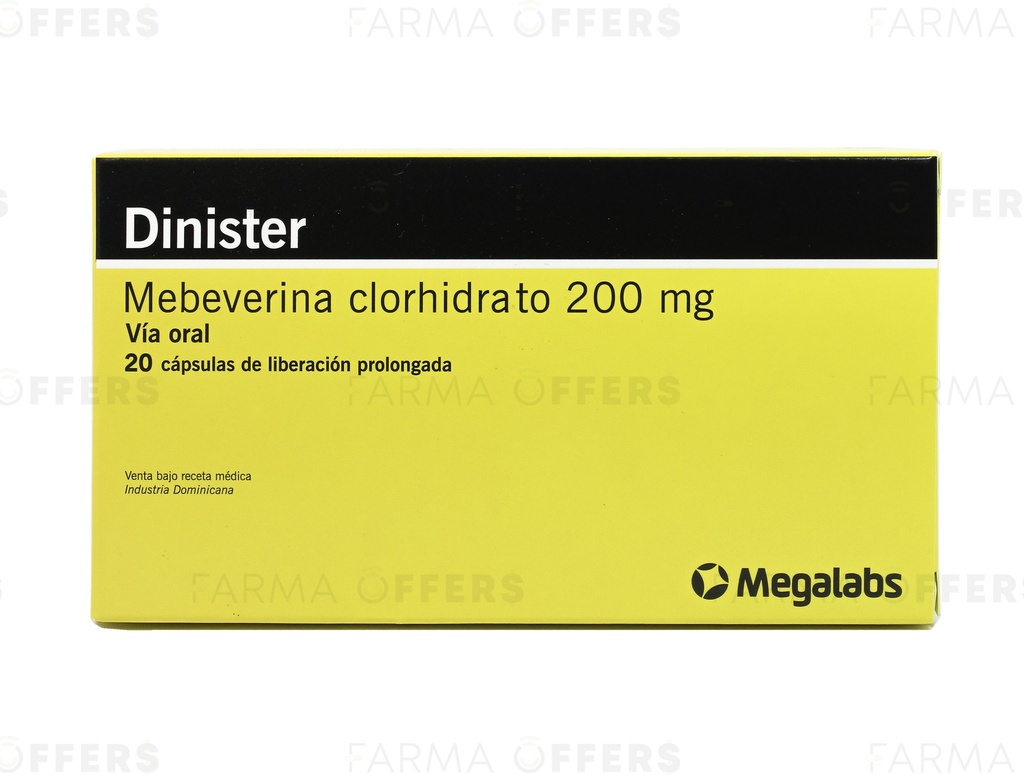 DINISTER CAPS RETARD 200MG, 1 de 20