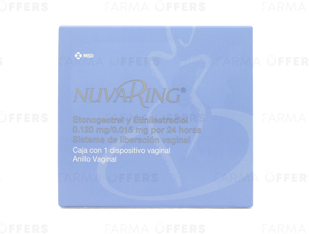 NUVARING ANILLO VAGIN 0.12MG/0.015MG