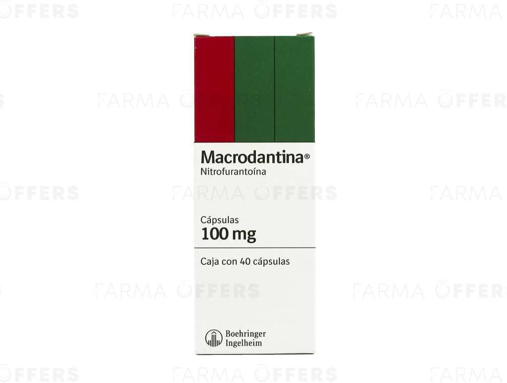 MACRODANTINA CAPS 100MG, 1 de 40