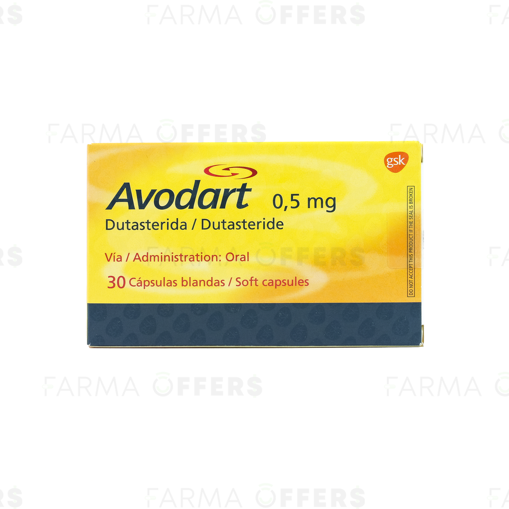 AVODART CAPS 0.50MG, 1 de 30