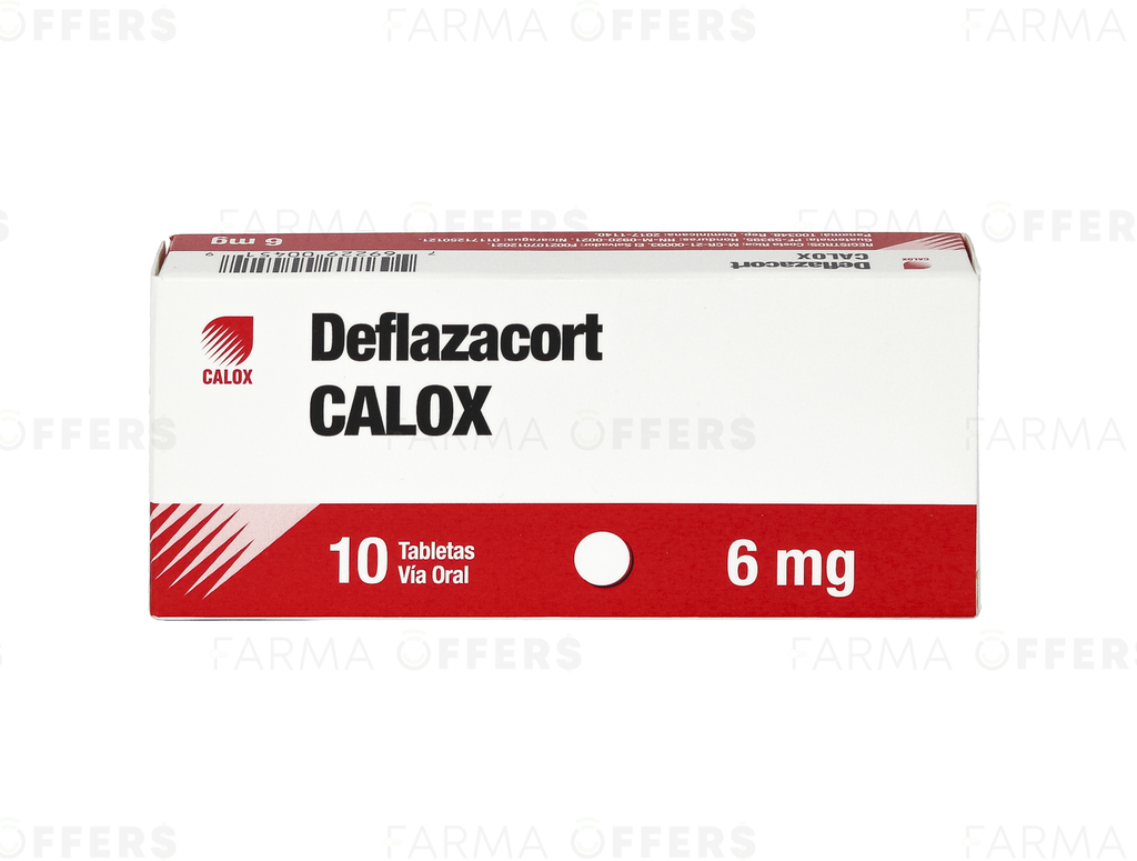 DEFLAZACORT TABL 6.00MG, 1 de 10 CAL