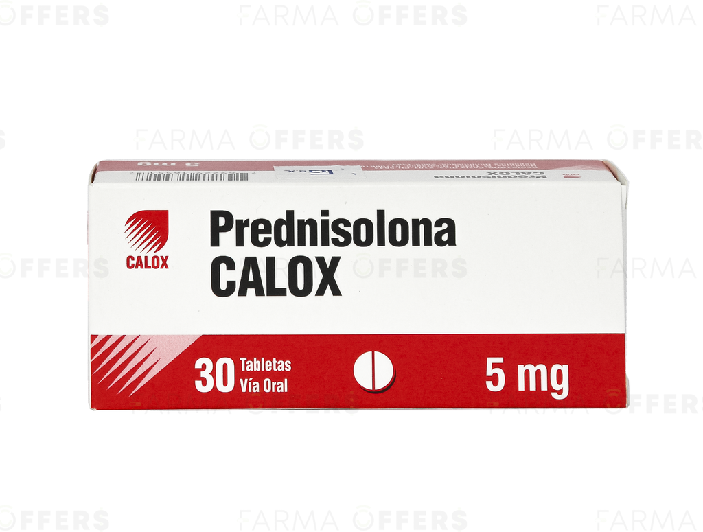 PREDNISOLONA TABL 5.00MG, 1 de 30 CAL