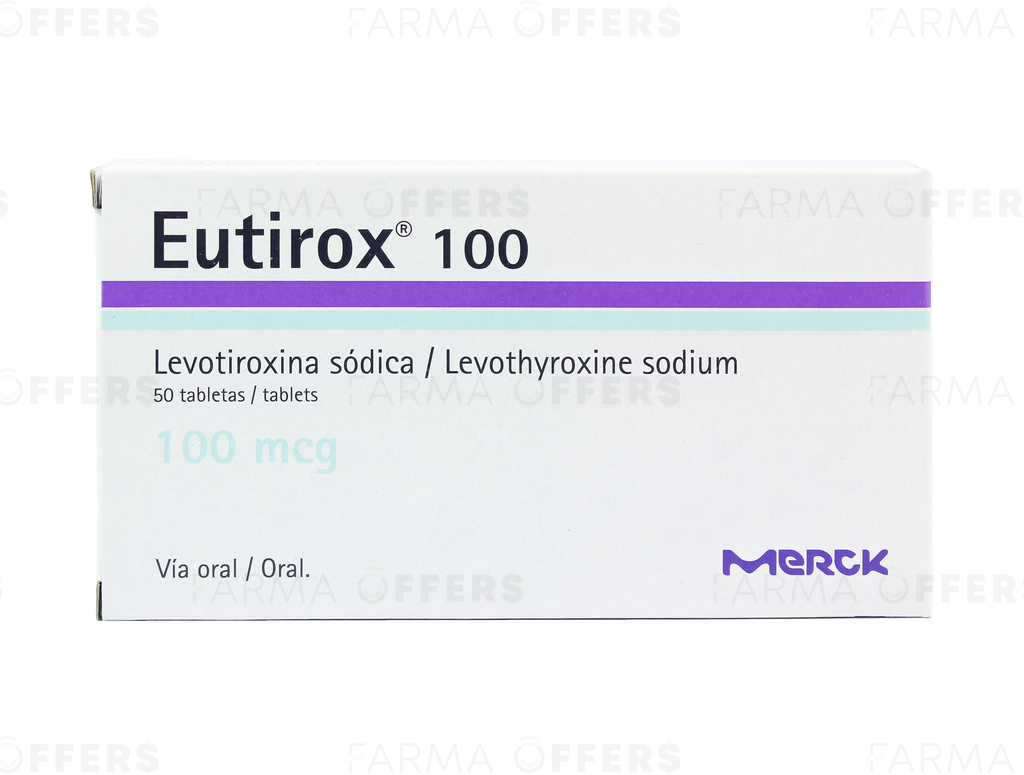 EUTIROX TABL 100Y, 1 de 50