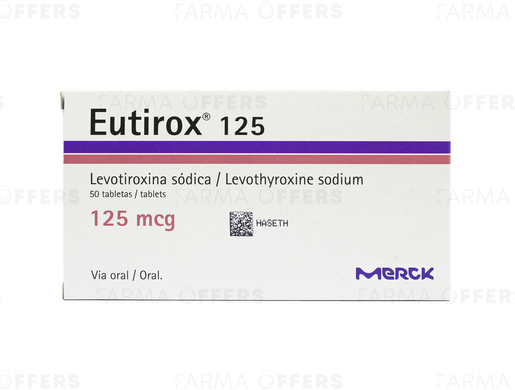 EUTIROX TABL 125Y, 1 de 50