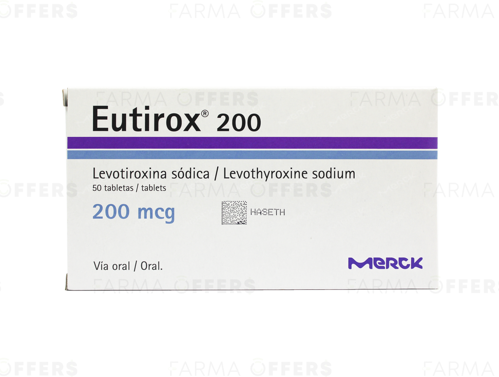 EUTIROX TABL 200Y, 1 de 50