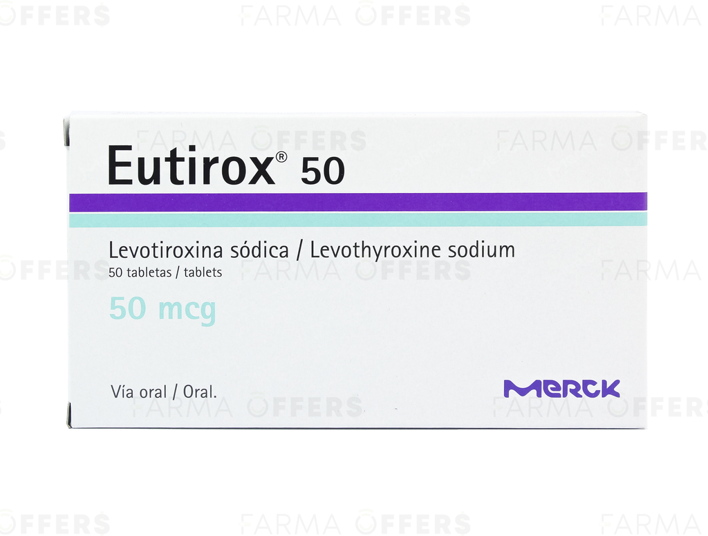 EUTIROX TABL 50.0Y, 1 de 50